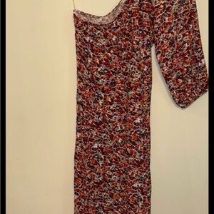 Women’s One-Shoulder Floral Dress
